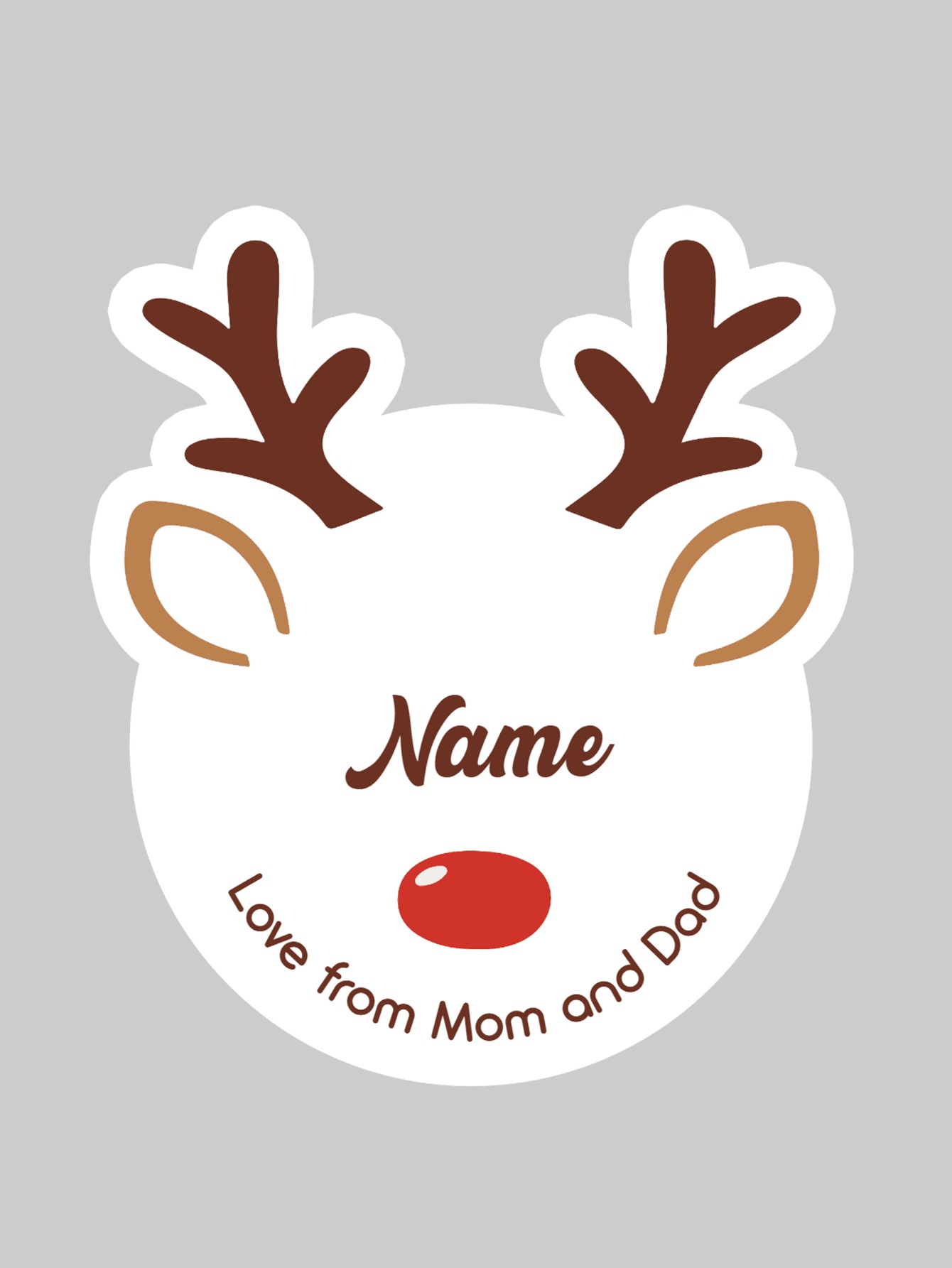 Personalized Christmas Stickers, Custom Name Label Stickers, Christmas Decorations